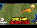 how to score a goal from halfline in fifa mobile| long shot tutorial | fifa mobile | #fifamobile