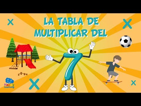 La tabla de multiplicar del 7 | Vídeos Educativos para Niños