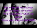 Jessie J - Love Letter LYRICS 