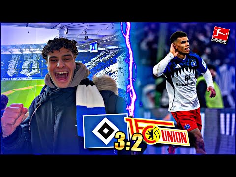 HSV WINS IN THE 1887TH BUNDESLIGA MATCH!! 💙🔥 | HSV vs. Union Berlin 3:2 - Stadium Vlog | MIDO