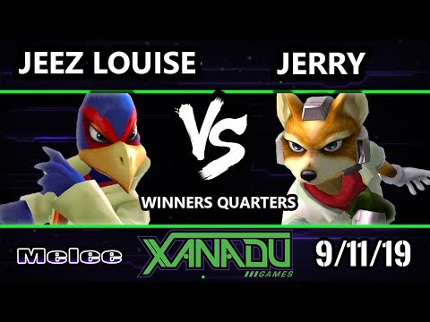 S@X 319 SSBM - Jerry (Fox) Vs. jeez louise (Falco) Smash Melee Winners Quarters
