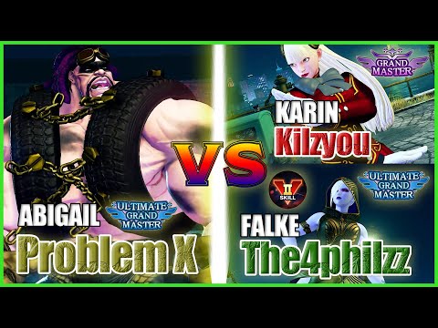 SFV CE 👊🏻 Problem X (Abigail) vs Kilzyou (Karin) & The4philzz (Falke) FT2 SF5