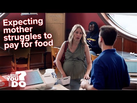 Pregnant woman struggles to afford food