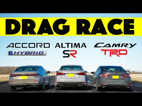 Thumbnail for 2024 Toyota Camry TRD vs Nissan Altima SR vs Honda Accord...GAP City! Drag and Roll Race. by Toyota, Toyota Camry, Nissan
