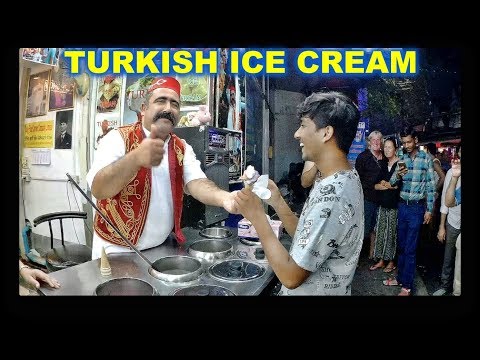 TURKISH ICE 🍦CREAM IN WALKING STREET 🚶‍♂️