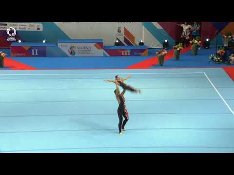 Ruzanna Vecheruk & Anhelina Cherniavska (UKR) - 2023 ACRO European Champions, Junior Dynamic