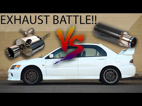 EVO 9 MR EXHAUST COMPARISON - HKS Carbon Ti vs. Tanabe Medelion Exhaust