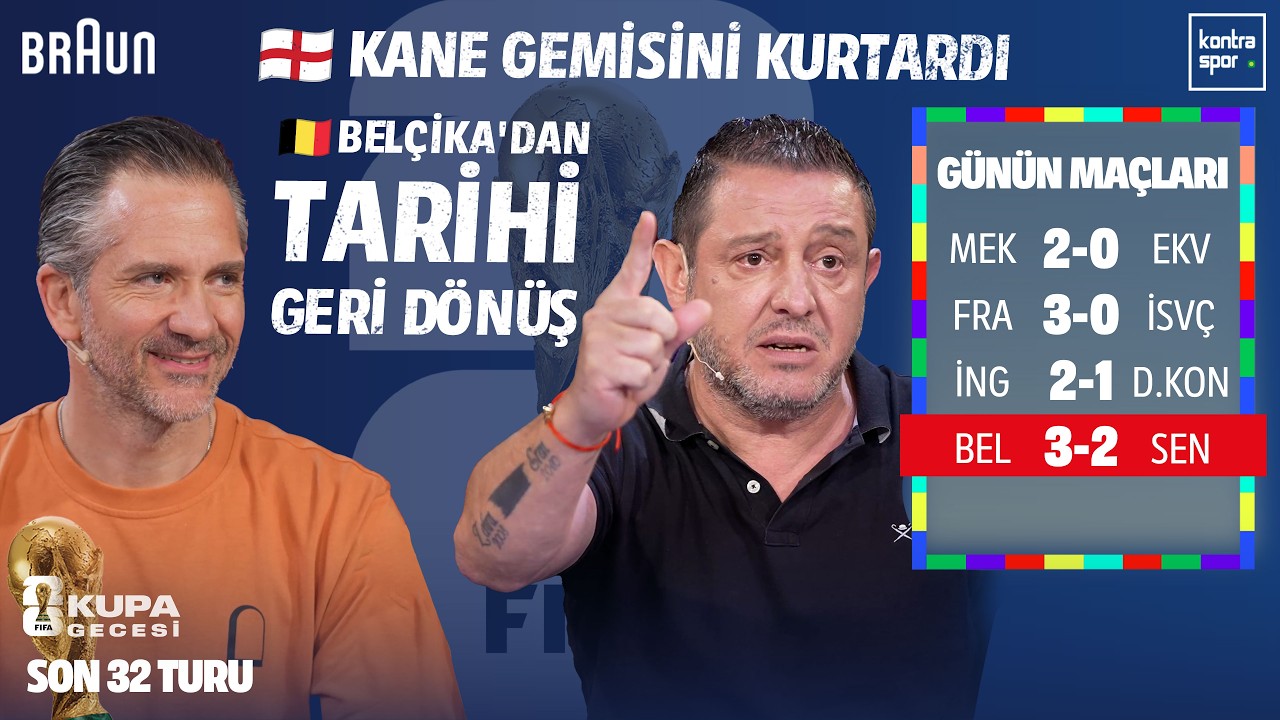 🔴 CANLI | İngiltere - D. Kongo, Belçika - Senegal | Nihat Kahveci, Nebil Evren | Kupa Gecesi #20
