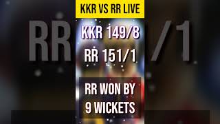 KKR vs RR IPL 2023 I Kolkata Knight Riders vs Rajasthan Royals I Final Score
