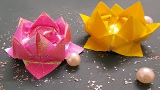 DIY Crafts : Origami Lotus Tutorial | Origami Flowers | Paper Crafts