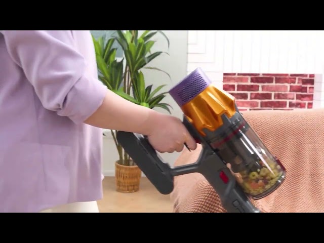 Aspiradora sin Cable Blossom DSV112A 550W 65 min Pantalla Táctil Morado video