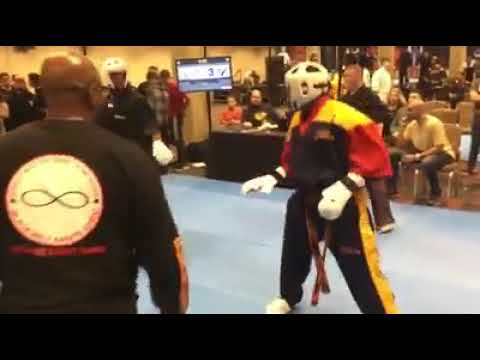Ryan George vs Kam Dawson - Point Fighting  AKA Warrior Cup  Sport Karate Tournament