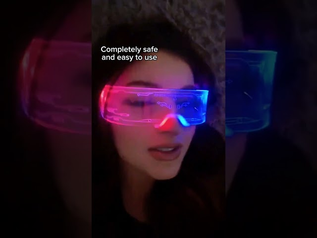 Vídeo relacionado con NIWWIN Gafas LED, Gafas LED Cyberpunk, Gafas de neón de alambre flexible, Para discotecas, Navidad, fiestas, regalos, disfraces de Halloween, cosplay. (1, Púrpura)