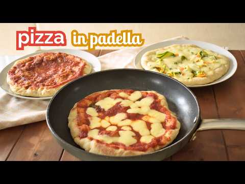 Pizza in padella - pizza con cottura senza forno, perfetta per l'estate!
