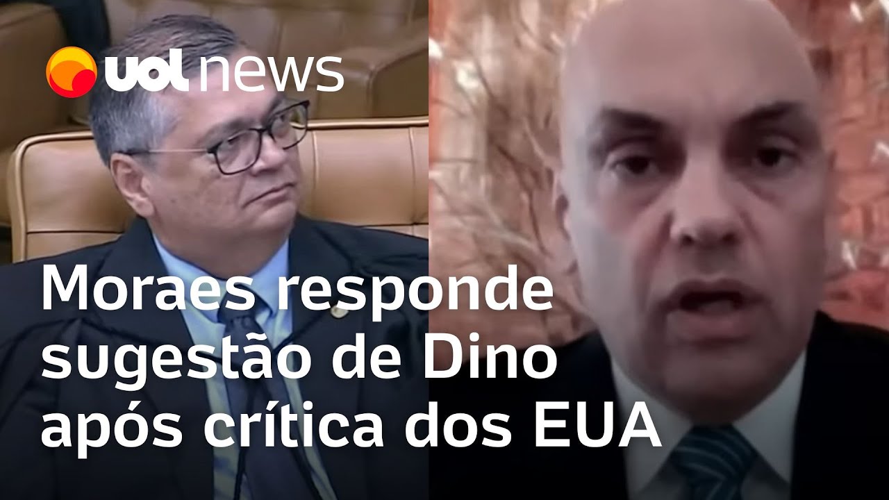 Moraes responde fala de Flávio Dino após críticas do governo dos EUA e fala de ida ao Maranhão