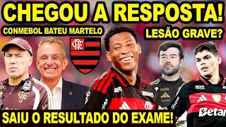 CHEGOU A RESPOSTA QUE O FLAMENGO ESPERAVA! CONMEBOL BATEU MARTELO! AYRTON LUCAS TEM LESÃO GRAU 2 E+