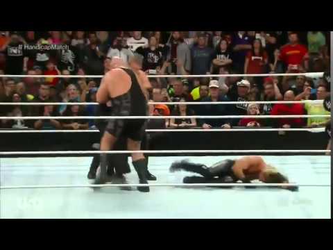 Brock Lesnar Attacks Big Show, Kane And Seth Rollins