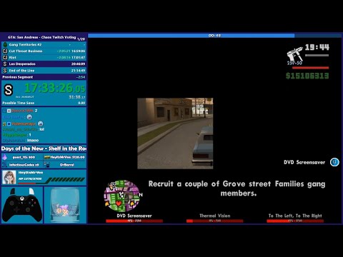 GTA San Andreas CHAOS MOD Speedrun Part 6 - Hugo_One Twitch Stream - 12/10/2019