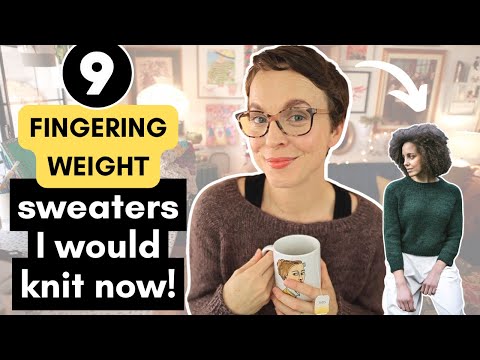 TOP NINE FINGERING-WEIGHT SWEATERS EVEN I WOULD KNIT  {MIDWEEK RAMBLE}  #knitting