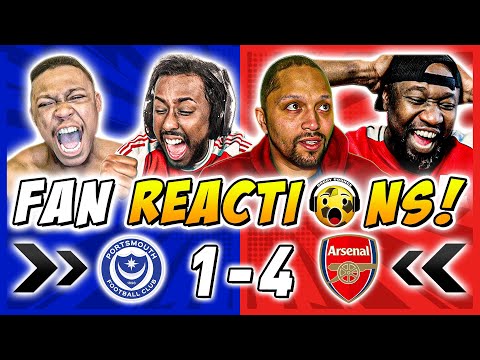 Arsenal Fans Reactions to Portsmouth 1-4 Arsenal | FA Cup Fan Reactions