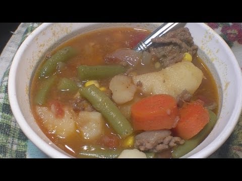 How to cook Hamburger Soup Super Easy Oh yea!