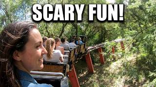 The Runaway Train Roller Coaster (4K) at Gold Reef City Theme Park