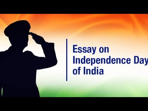 Paragraph/lines/Essay on"Independence Day" (15August). Let's Learn English and Paragraphs. Video