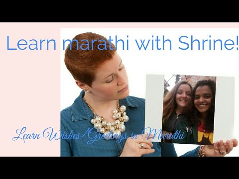 learn Wishes / Greetings in marathi with Shrine😊👭