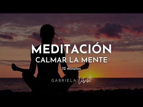 MEDITACIÓN guiada Reducir el estrés y Calmar la mente 🙏 12 minutos @GabrielaLitschi