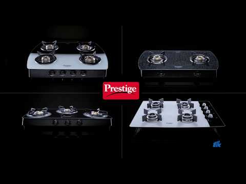 Prestige gas stoves - glass top, for kitchen