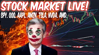 🔥ECONOMIC DATA DROP!!! Stock Market Live! Gap and Trap, or Short Squeeze?