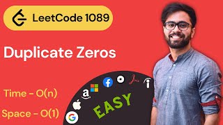 Duplicate zeros LeetCode Solution in Hindi (Leetcode 1089)