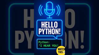 Python Can Hear You… Watch This! #shorts #ai #aitools