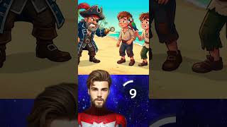 Qual deles roubou o olho do pirata? #enigma #quiz #aranhaverso #olho #pirata