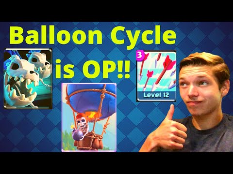The Best NEW BALLOON CYCLE DECK for Clash Royale Season 12!!