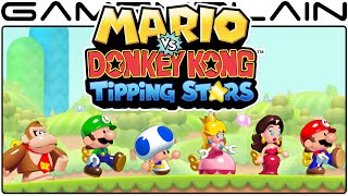 Mario vs. DK:  Tipping Stars - Title-Screen, Story Opening & Intro (Wii U)
