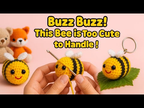🐝 Bee Crochet Tutorial | Easy & Cute Amigurumi for Beginners