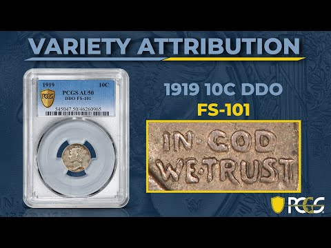 1919 Doubled Die Obverse Mercury Dime | PCGS Variety Attribution