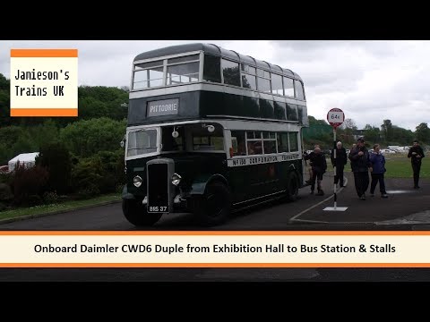 Onboard Daimler CWD6 Duple from Exhibition Hall to Bus Station & Stalls