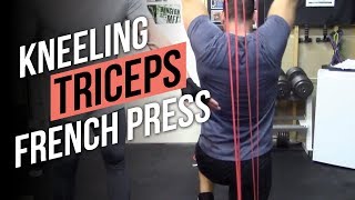 Triceps French Press with Resistance Bands exercise video thumbnail