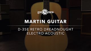 Video thumbnail for Martin D-35E Retro Electro-Acoustic Guitar Demo by Gear4music Guitars