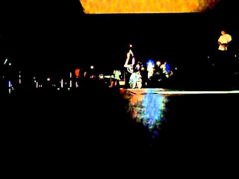 BMXer Dancing to Drum Biking