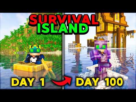 I SURVIVED 100 DAYS on a SURVIVAL ISLAND in Minecraft (Hindi)