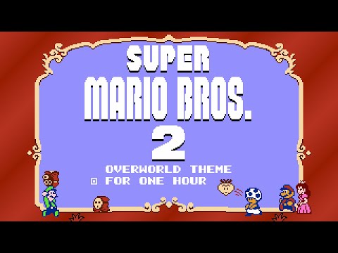 One Hour Game Music: Super Mario Bros 2 - Overworld Theme | 1 Hour Extended Version