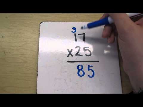 Multiplying 2 digit numbers- example 1