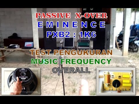EMINENCE PXB2: 1K6 - PASSIVE CROSSOVER [12] | TEST RESPONSE FREQUENCY MUSIC