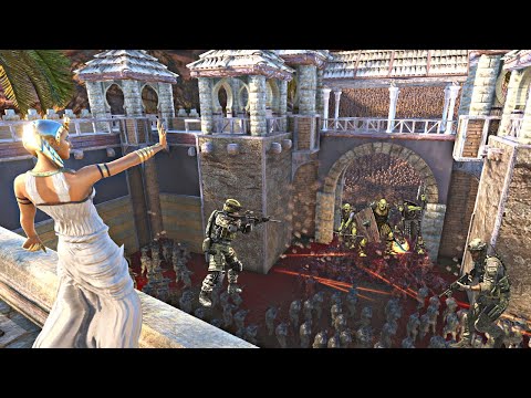 CLEOPATRA IS CORNERED BY SAURON IN THE CASTLE - Epic Battle Simulator 2 - UEBS 2