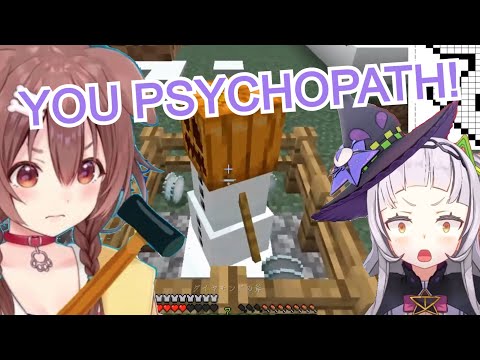 JShay Translations (ジェイ・シェイ) - Korone Murders Shion's Snowman in Minecraft [Eng Sub/Hololive]