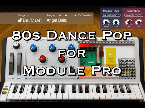 KORG Module Pro - NEW Expansion Pack - 80s Pop Dance - Demo for the iPad
