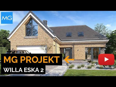 Projekt Willa Eska 2 MGProjekt - 173,31 m2 - koszt budowy 251 tys. zł
